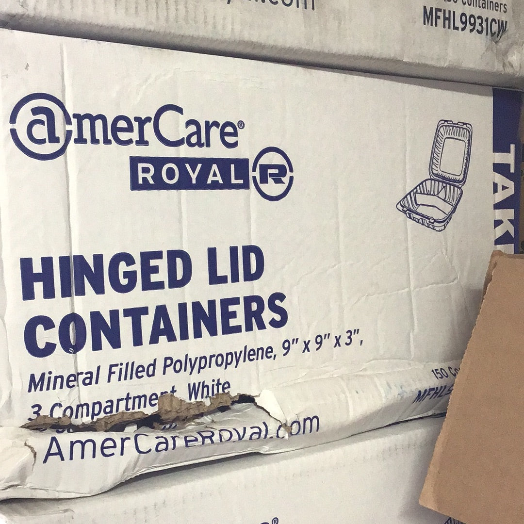 AmerCare Royal 9x9 Hinged Tray