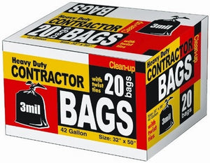 Heavy Duty Contractor Bags- 32x50