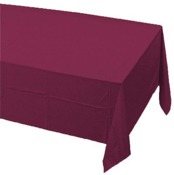 Bordeaux Tissue Table Cover- Burgundy