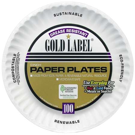 Gold Label Coated Paper Plates