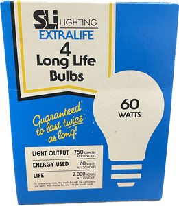 SLI Lighting Extra Life Light Bulb 60W