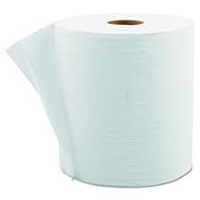 New Generation 8" White Hard-wound Roll Towels