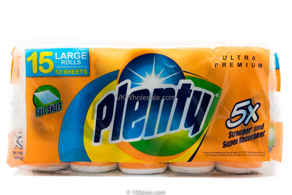 Plenty 2 Ply Paper Towels-Cs